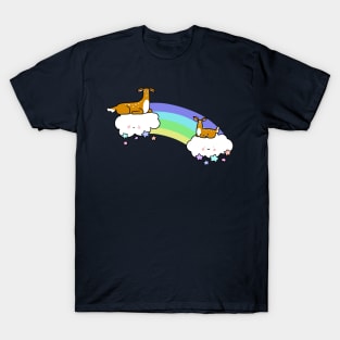 Rainbow Cloud Deer T-Shirt